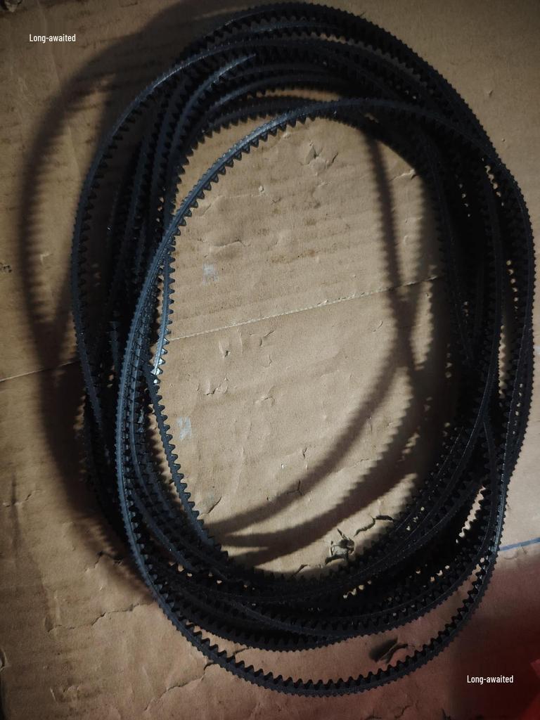 Belt for Continuous Sealing Machine - Black Double-Sided Toothed Belt for Ink Roller Machine