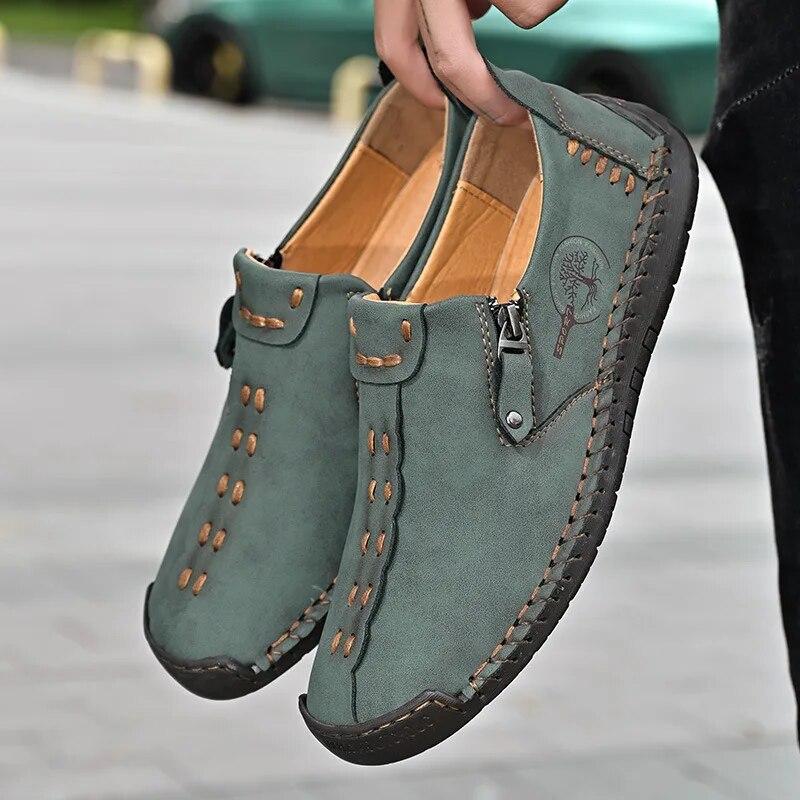 Leather Shoes Casual Sneakers Men Driving Comfortable High Quality Leather Shoes Men Loafers Tooling Shoe Zapatillas Hombre