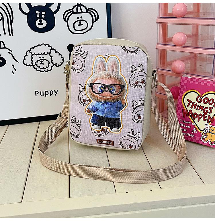 

School bag new children s leisure bag Labu cloth primary school backpack cartoon oblique хакі