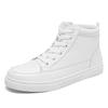 Par Sportskor Läder Casual Plattformsneakers för Kvinnor Höga Toppar Herrskor