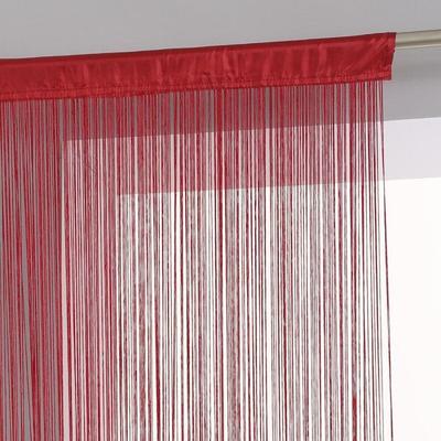 Atmosphéra 90 X 200 Cm Thread Curtain - Red