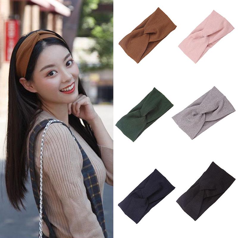 

Женщины расширили Hairbands спираль вязать моды ободки для волос