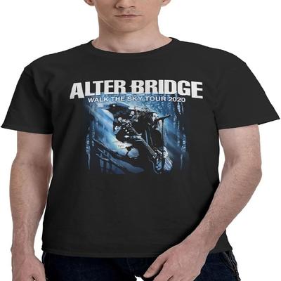 Dorsogna Men's T Shirt Alter Bridge Cotton Tee Short Sleeve Graphic T Shirt Undershirts
