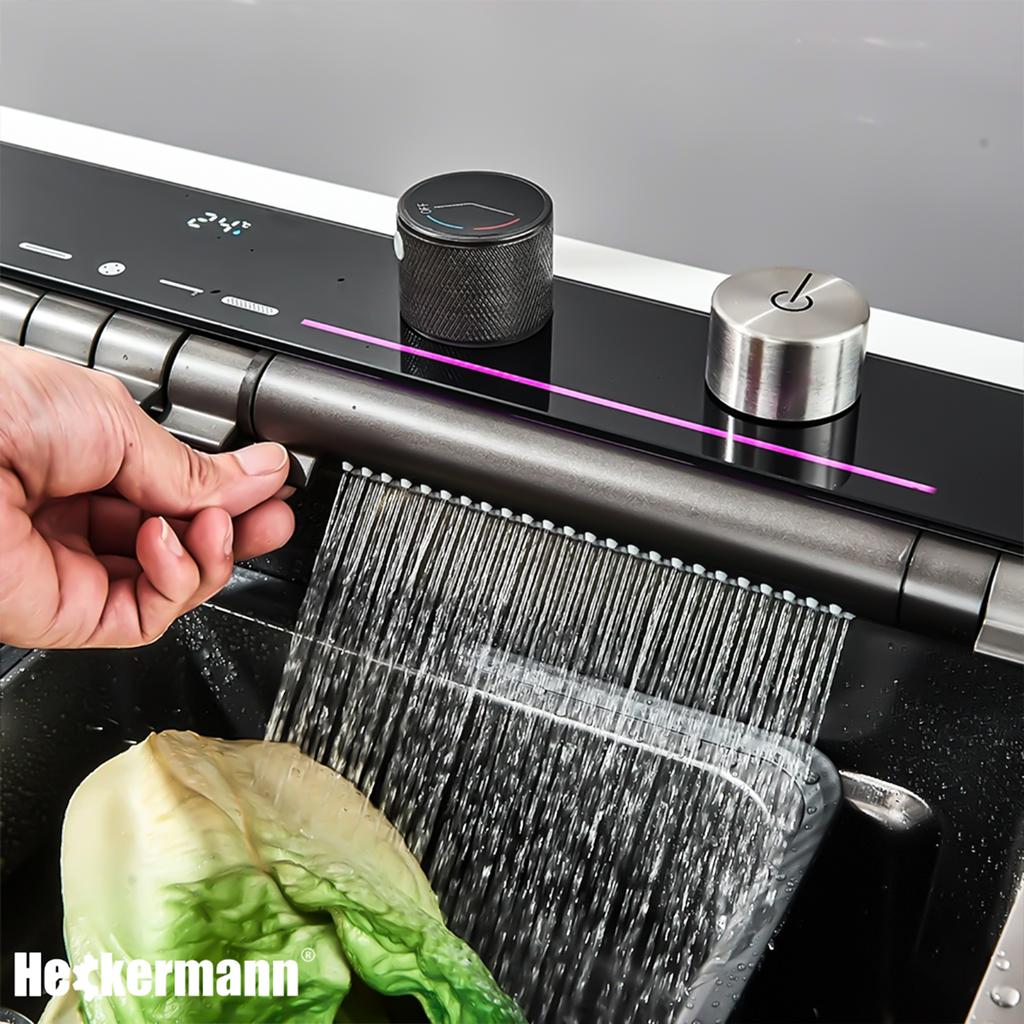 Heckermann B7546X Multifunctional Sink Anthracite + Black