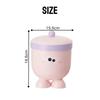 with Lid Garbage Bin Plastic Storage Box Cute Desktop Trash Can  Table & Office Desk