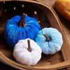 Decor 12pcs Artificial Fake Velvet Pumpkins Decoration For Fall Home Thanksgiving Decorative