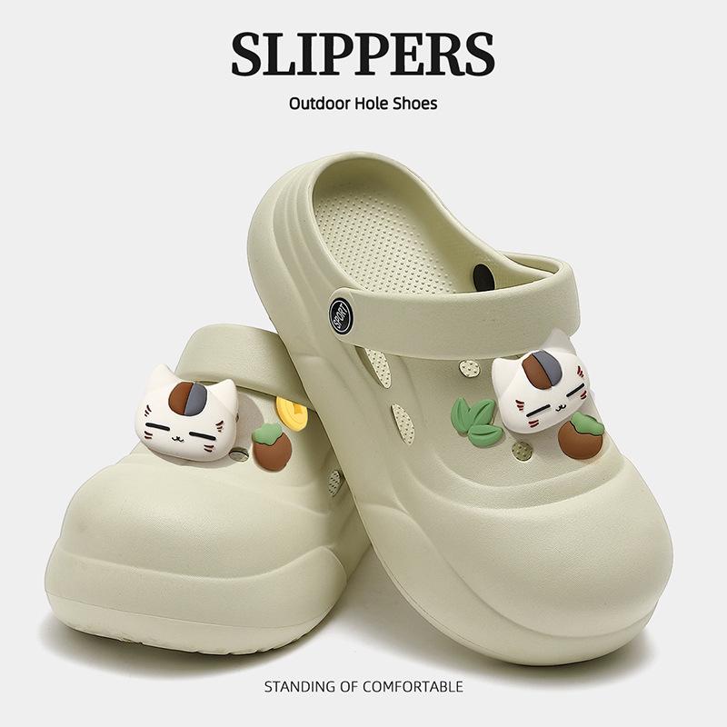 Hole shoes wear summer thick-soled new EVA soft-soled non-slip bag head sandals