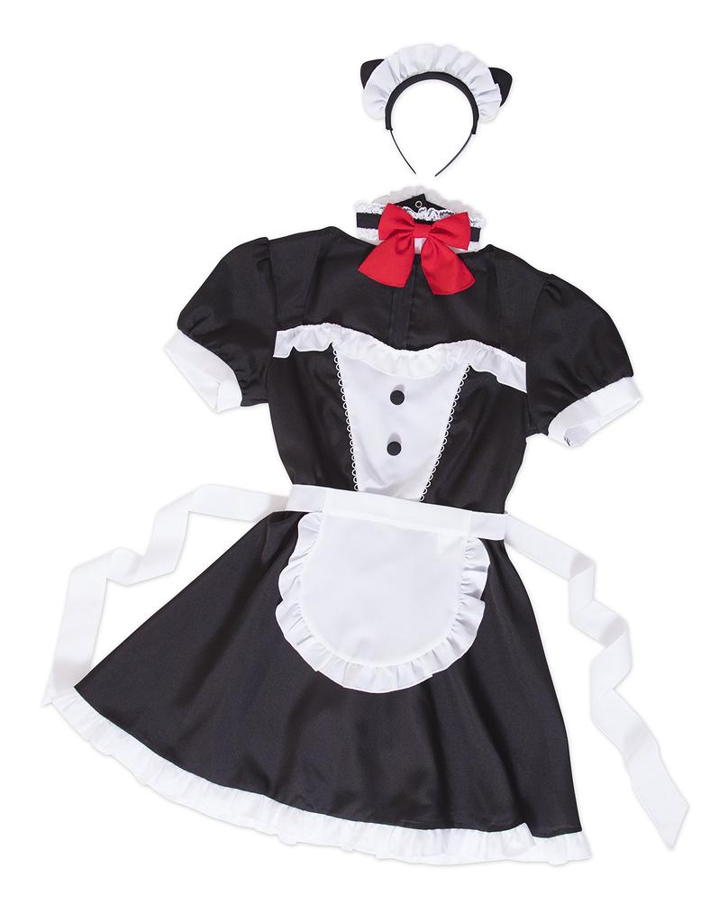 Clearstone Tokimeki Graffiti Cosplay Halloween Cat Ear Maid Black Women's