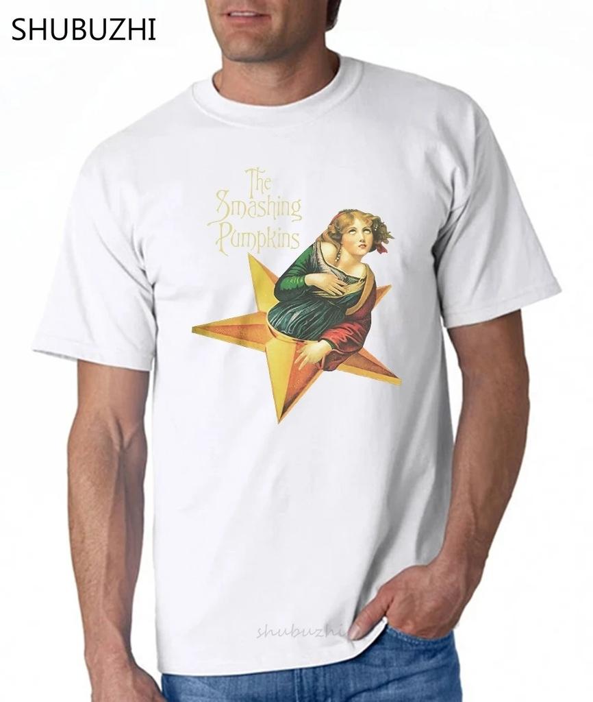 2024 Koszulka The Smashing Pumpkins Premium Bawełna Koszulka Rockowa Bawełniana Koszulka Męska Letnia Moda Oversize Nadruk T-shirt