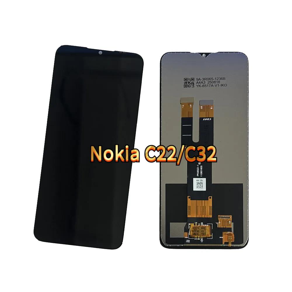 LCD Screen and Digitizer Full Assembly for Nokia C22 C32