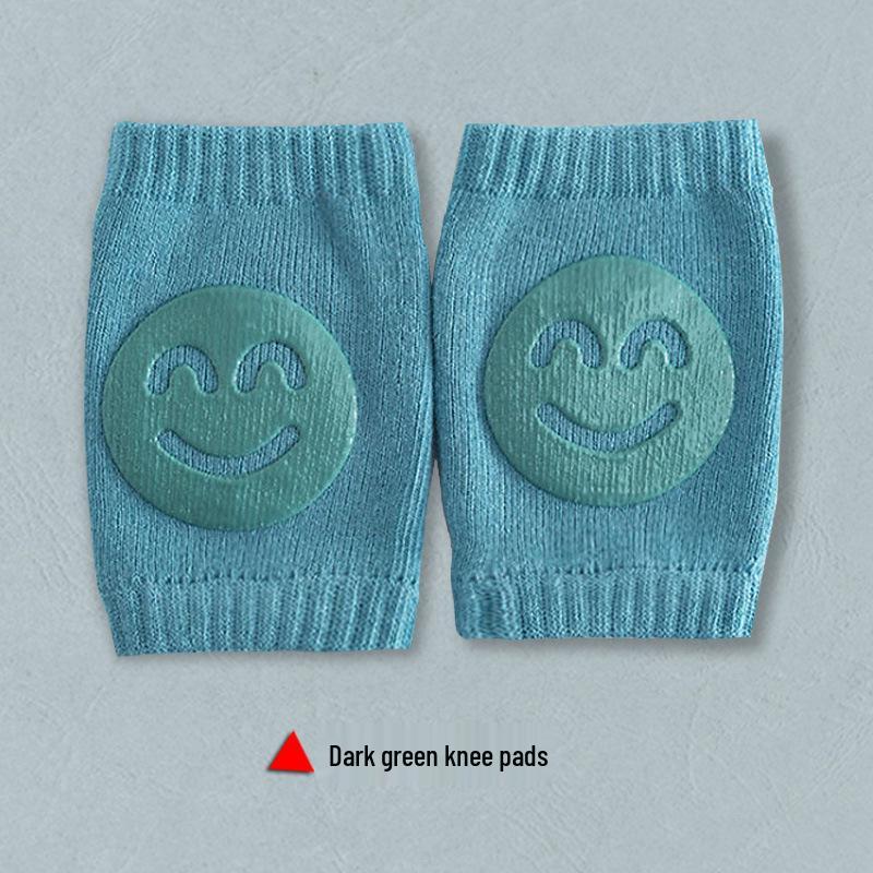 Breathable Baby Knee & Elbow Pads for Crawling & Walking - Smiley Design