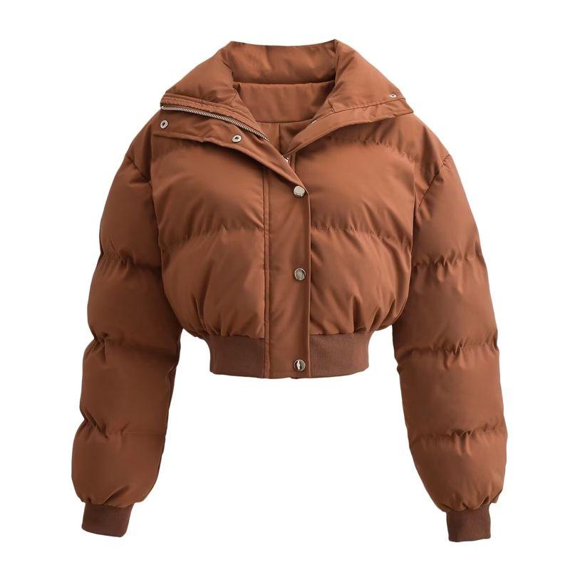 Kaslead New Arrival Women's Clothing Fashion Style Fashion Minimalist Wild Candy Color Short Down Coat Outwear
