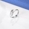 Pierścionki Hug z próby 925 Sterling Silver dla Kobiet Kocham Cię na Zawsze Pierścionek Hug Regulowany Pasek Biżuteria Prezent dla Nastolatek Par Pierścionki Dłonie Przytulające Posrebrzane