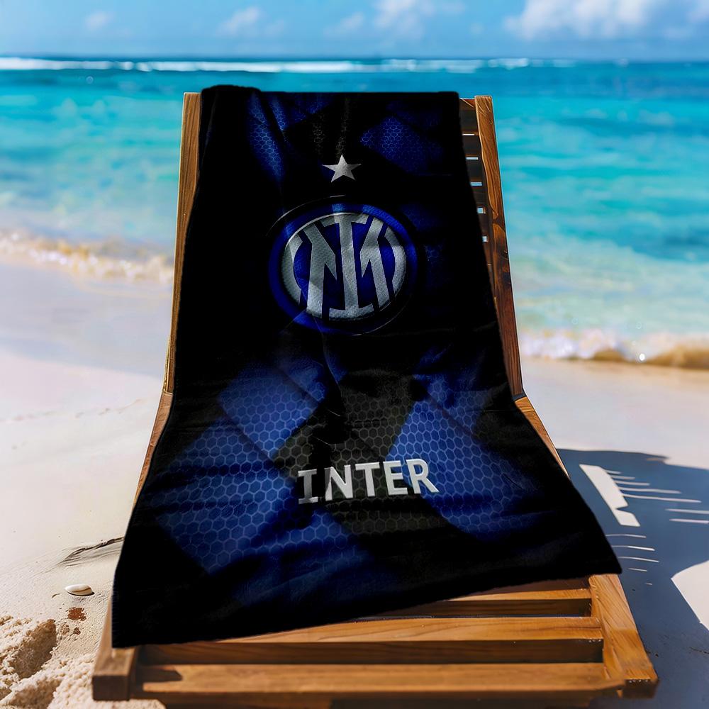 Inter Milan Beach Towel Super Soft Absorbent Comfortable Lightweight Suitable For Sports Travel Swimming Yoga Bathroom Beach And Pool