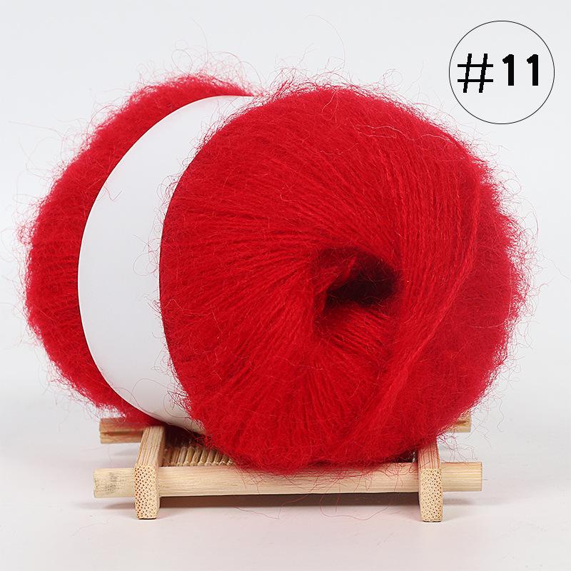 5Pcs Baby Mohair, Hand-woven DIY Sweater Scarf Thread Baby Thread Fine Wool