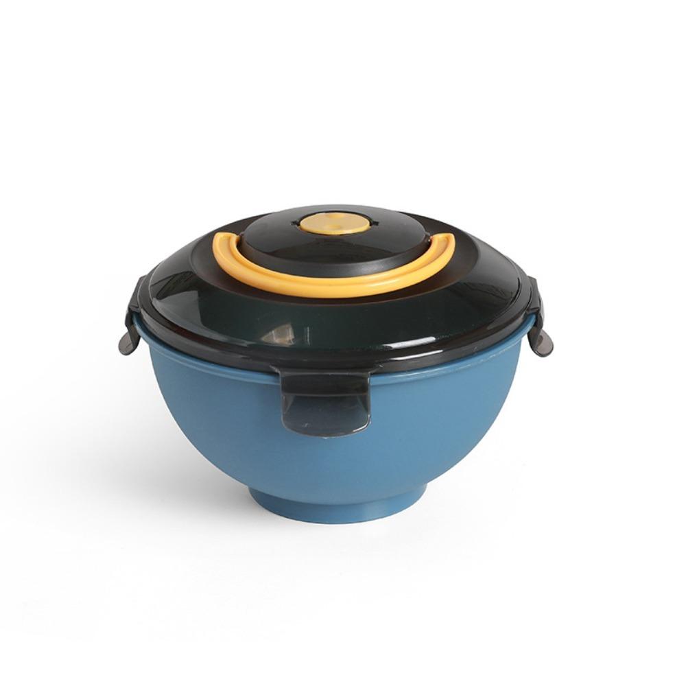 Sealed Dormitory Instant Noodle Bowl Leak-Proof Soup Bowl Food Container Ramen Bowl Student синий