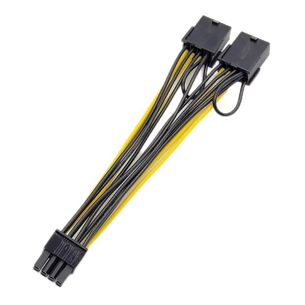 18AWG High Efficiency Reverse 8Pin to Dual 8P PCI-E to ATX CPU GPU Power Adapter Cable Y Splitter Cord for K80 M40 M60 P40 P100