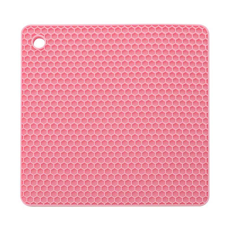 Zeshoekige Ronde Siliconen Placemat - Anti-Brandwond & Antislip, Makkelijk Schoon te Maken Keukentafelmat