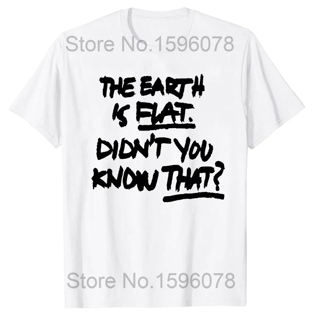 Funny Flat Earth Astronaut T Shirts Cotton Streetwear Short Sleeve Birthday Gifts Summer Style Fashion T-shirt Mens Clothing