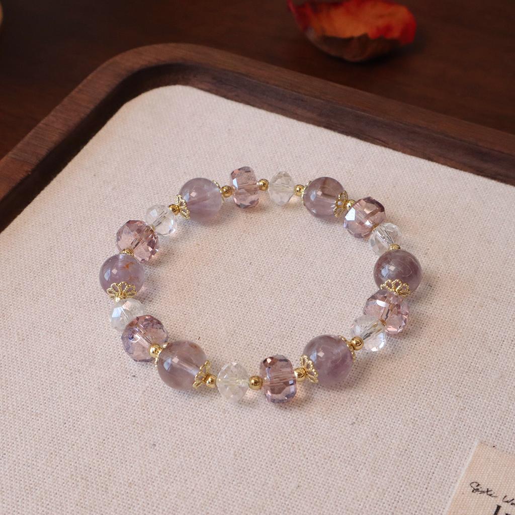 Natural crystal bracelet strawberry crystal bracelet Bangles Women Fashion Jewelry accessories Gift
