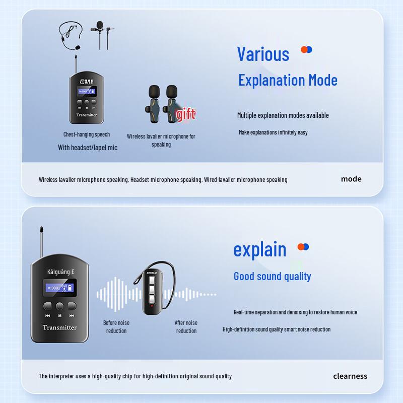 KAIMILE K6S Wireless Tour Guide System (CN Version)
