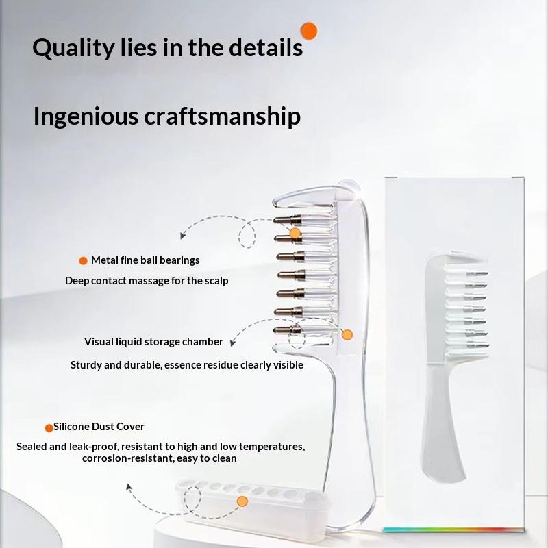 Scalp Liquid Guide Comb Portable Mini Hair Oil Applicator 1PC Lightweight Head Massage Comb for Daily Hair Nourishing