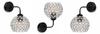 MODERN KNKIET LAMP ELEGANT CRYSTALS CHROME