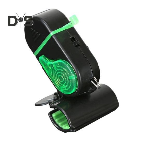 

Сигнальная лампа поклевки с зажимом 80 дБ Ночная сигнальная лампа для удочки Универсальный электронный индикатор поклевки Датчик подсечки Светодиодная лампа Аксессуары для рыбалки чёрный