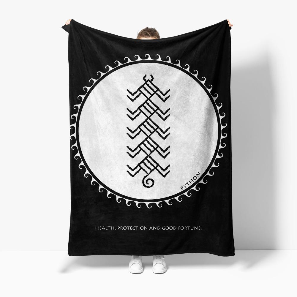 Norse Valkyrie Battle Shield Throw Blanket Viking Style Warrior Gift for Men Women Gothic Cosplay Bed Blanket 75x90cm