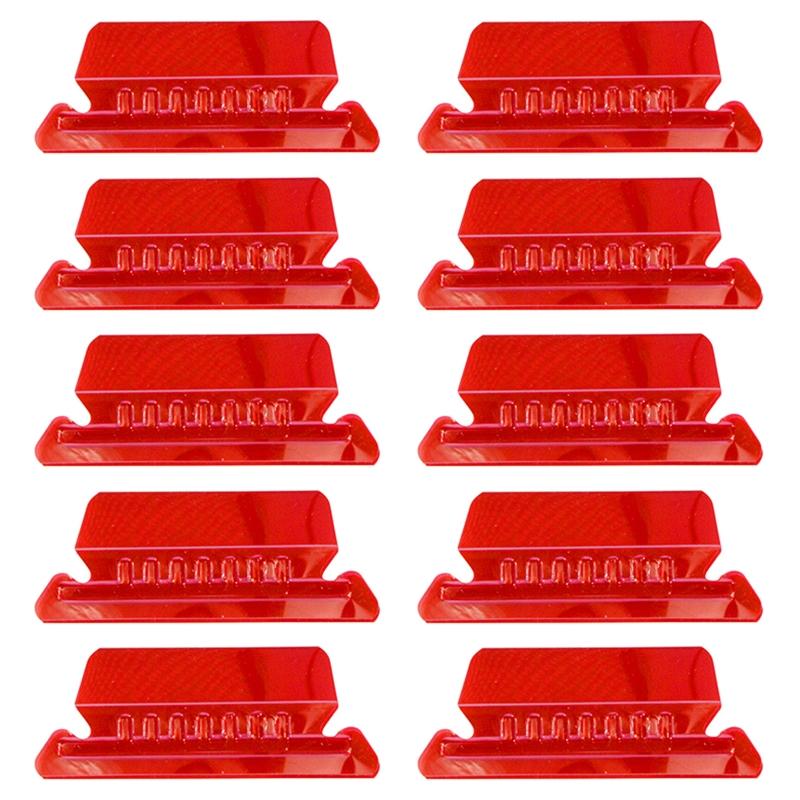 10 Pieces File Folder Tabs Clear Colored Hanging Folder Tabs with Inserts for Hanging Folders 2 Inch Plastic Folder Tabs