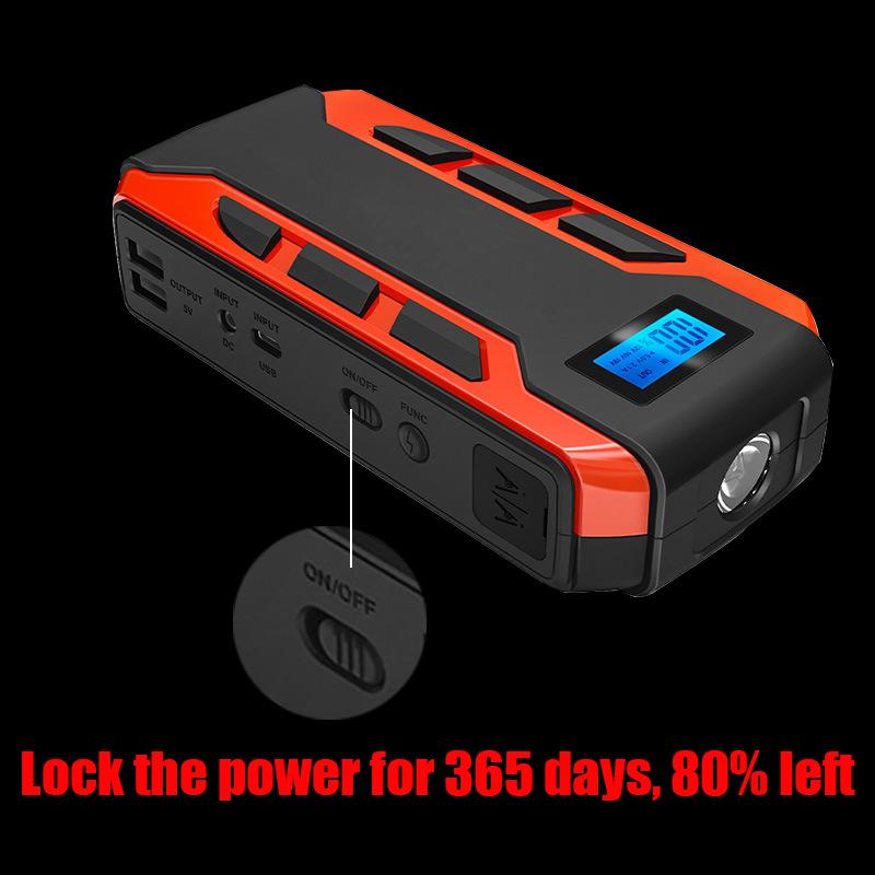 12V Car Jump Starter 12000mAh Portable Car Battery Starter 2000A Power Jump Starter for 12V Petrol Diesel Car Emergency Battery Booster Start PowerAA