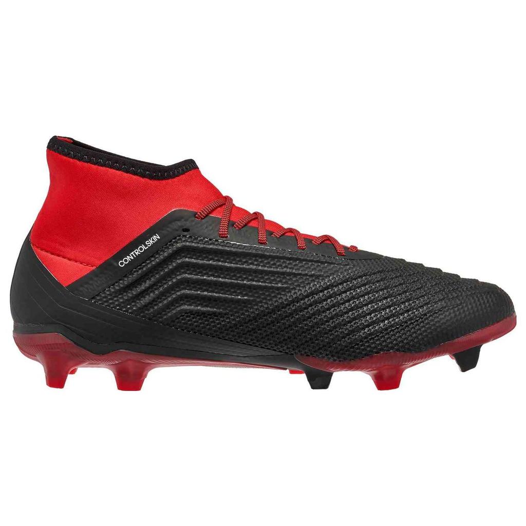 Adidas Predator 18.2 FG Core Black Red Men Sneakers Cloud-White DB1999