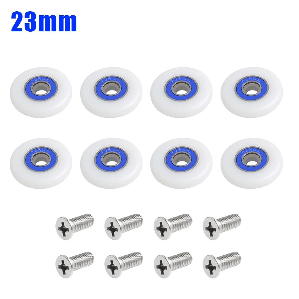 Runner Wheels Shower Door Rollers Tool With Screws Glide Household Replacement Shower Cabins Shower Enclosures Accessories New