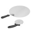 Stainless Steel Pizza Peel Shovel Spatula Folding Baking Cheese Lifter Tool for Serving Food12in