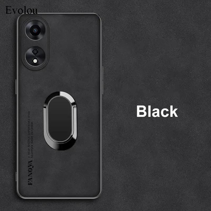 For Xiaomi 14T Pro Sheepskin Leather Magnetic Ring Stand Case For Mi 15 Ultra 13T Soft Silicon Lens Protection Shockproof Cover