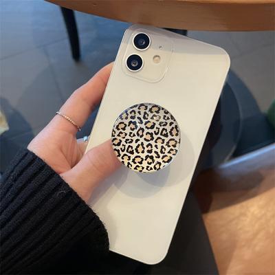 Mode Bernsteinmarmor Universeller Handy-Griffhalter Fingerring Fauler Schreibtischständer Waldstreifen Weltraum Leopardenmuster Halterung