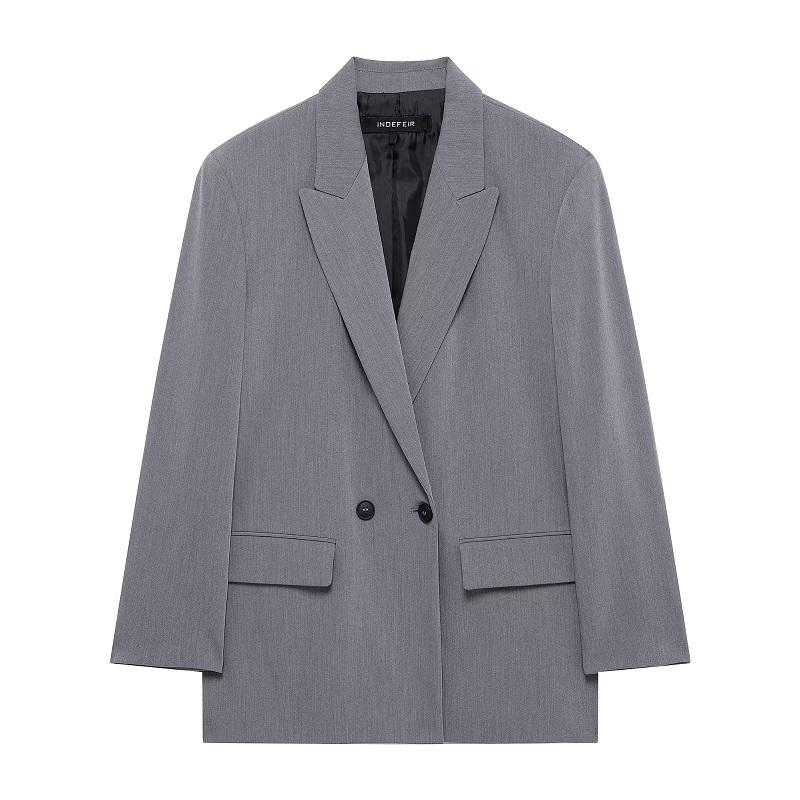 Women's Tailoring Blazers Straight Office Blazer for Women Outerwears Casual Blazer Woman Long Sleeve Lady Jackets