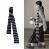 Women Skinny Scarf Thin Choker Knit Belt Long Tie Scarf Bag Handle Wrap