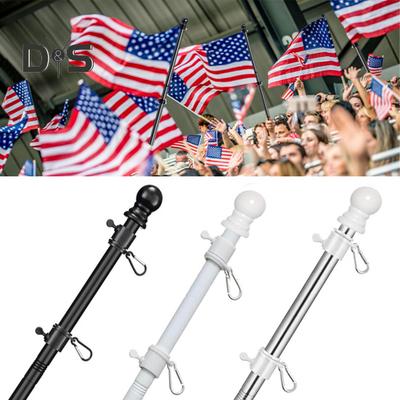 1 zestaw masztów do montażu na ścianie, 3/4 sekcje, 360 stopni, obrotowy, bez plątania, metalowy, odporny na warunki atmosferyczne, zewnętrzny, na werandę, do domu ciężarowego, do nieruchomości