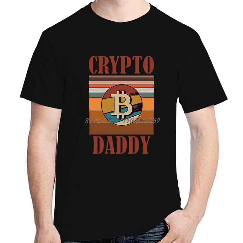 Crypto Dad Daddy Father Fashion Graphic T Shirts Cotton Short Sleeve Tshirts Summer Harajuku Tees Tops Streetwear Unisexs Clothes