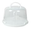 Cake Carrier with Lid and Handle Dustproof Round Cake Cover Portable Cake Box for Doughnuts Camping Desserts Cookies Dishes