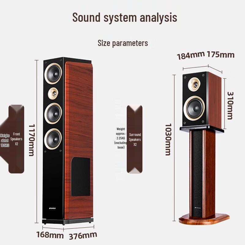 Sansui F5 5.1 Channel Floor-standing Home Theater System