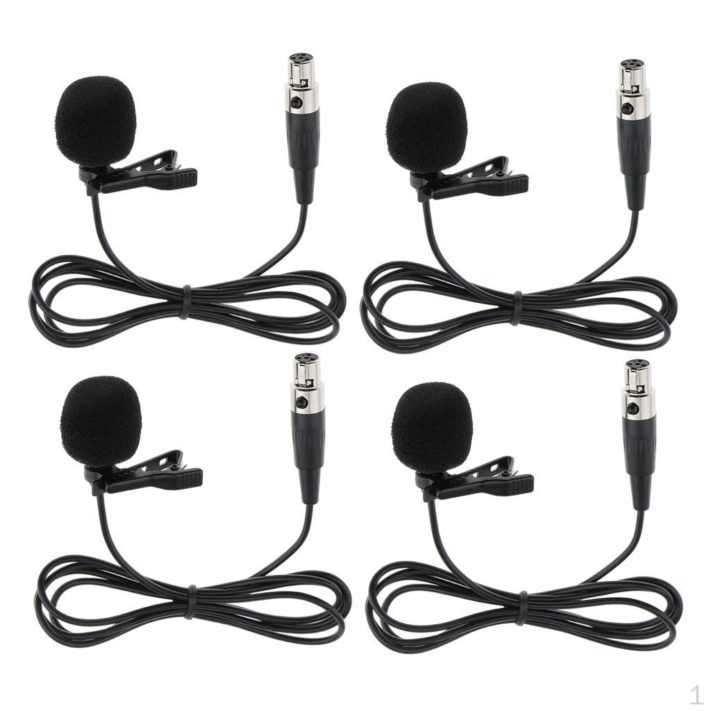 

4 шт. Микрофон с клипсой Женский 1 м Реверс