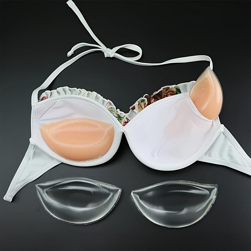 2PCS Invisible Silicone Bra Pads, Push Up Bra Inserts, Women Chest Cups Inserts, Removeable Inserts, Suitable for Bra