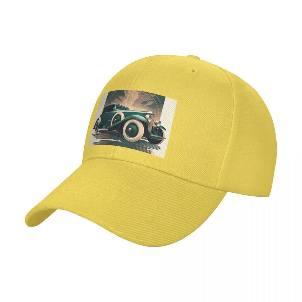 Art Deco Style Cars Baseball Cap Beach Fashion  Hat Men Women Hats Mens