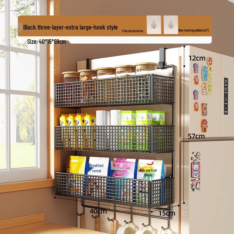 Wall-Mounted Entryway Storage Rack for Bedroom Doors