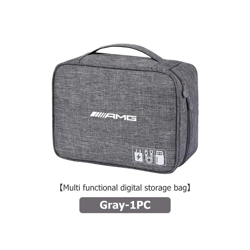 IEGT5 Car Data Cable Storage Case USB Hard Drive Protection Bag For Mercedes Benz AMG A B C E S G Class W201 W210 W108 W205 W203 W204