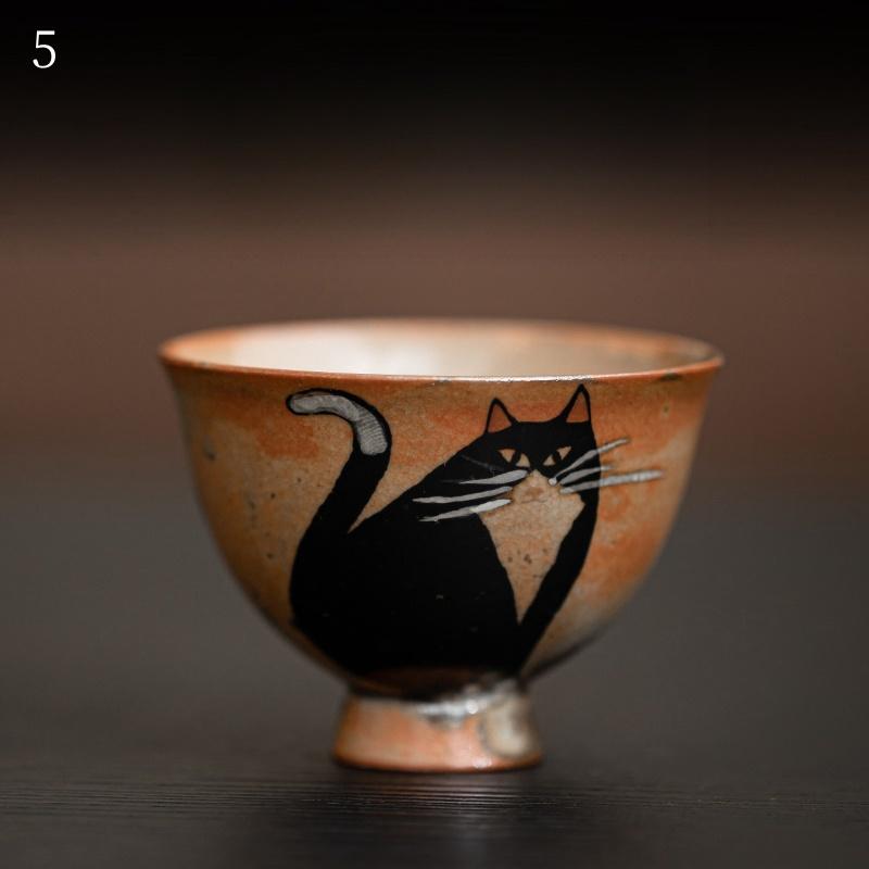 60ml Cute Zhi Ye Cat Teacup Chinese Ru Yao Ceramic Opening Cup Pottery Beautiful Cups Tea Cup Set Teaware For Tea Ceremony
