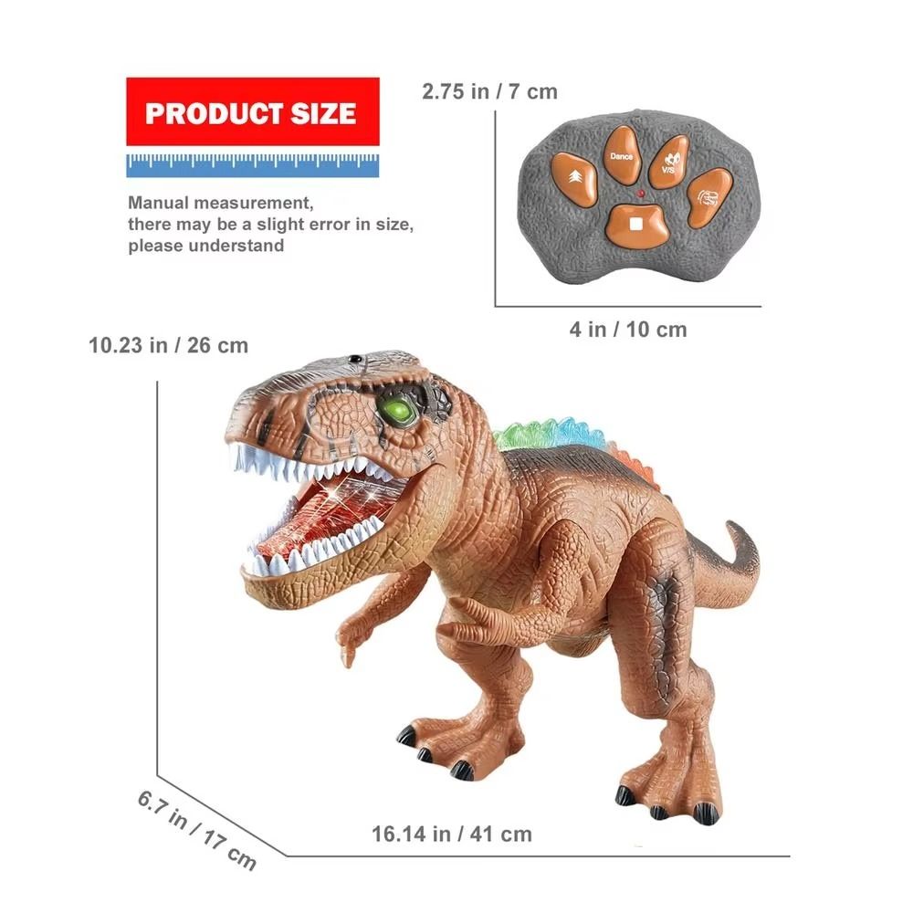 Models RC Dinosaur Car Toys Plastic Simulation T-Rex Toys  Kids Toddlers Children