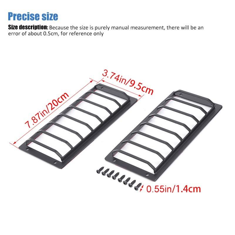 Car Front Bumper Daytime Running Light Rear Bumper Fog Lampshade Protecctive Decoration Stickers For Jetour Traveler  T2 2024 Up Exterior Accessories